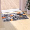 Flash Furniture Orange 2' x 3' Abstract Style Accent Rug ACD-RGTRZ860-23-OR-GG